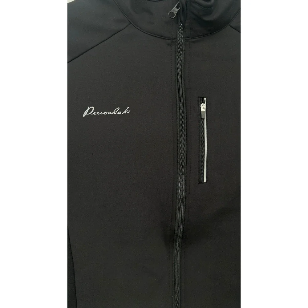 Przewalski‎ Men's Large Black Full Zip Jacket Lightweight Active Layer - CJ